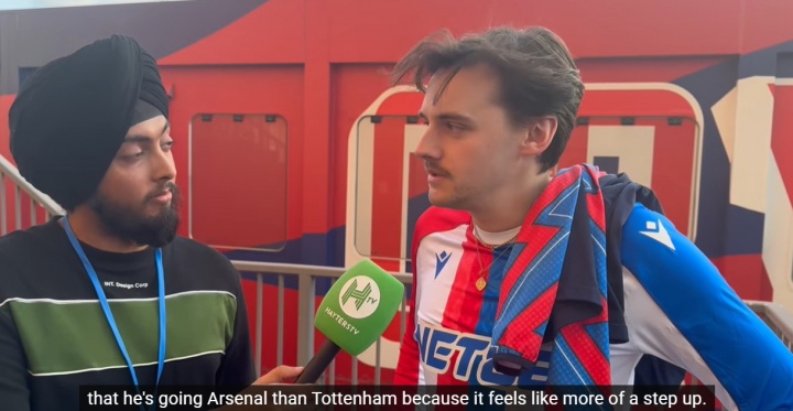 水晶宫球迷:更高兴埃泽将加盟阿森纳而不是热刺,像是更上一层楼